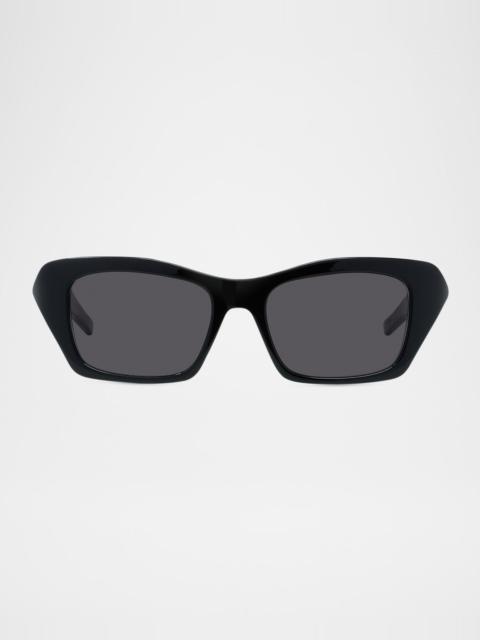 4G Liquid Rectangle Acetate Sunglasses