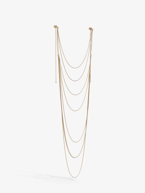 MULTIPLE STRANDS EARRINGS NECKLACE