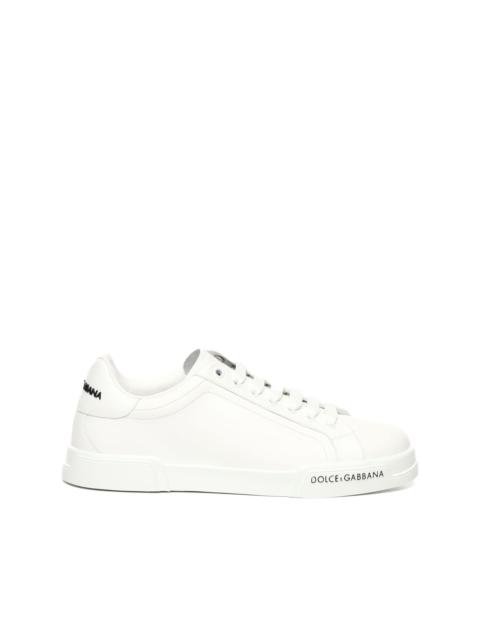Portofino leather low-top sneakers