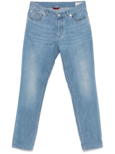 cuffed-hem jeans