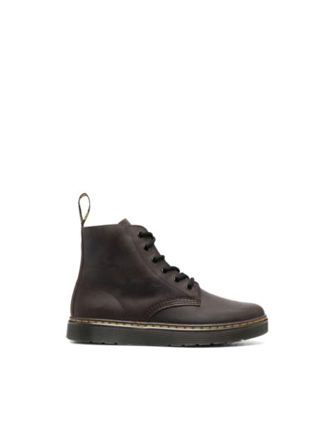 Thurston contrast-stitching lace-up boots