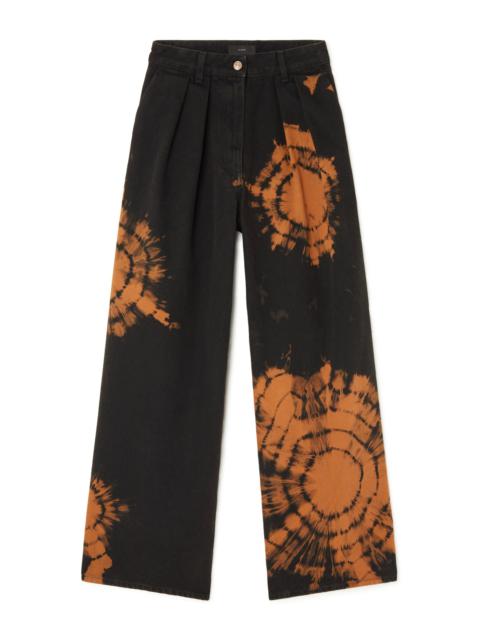 Hues Of The Desert Tie Dye Wide Leg Denim Pants