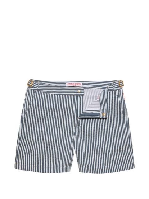 Bulldog striped swim shorts