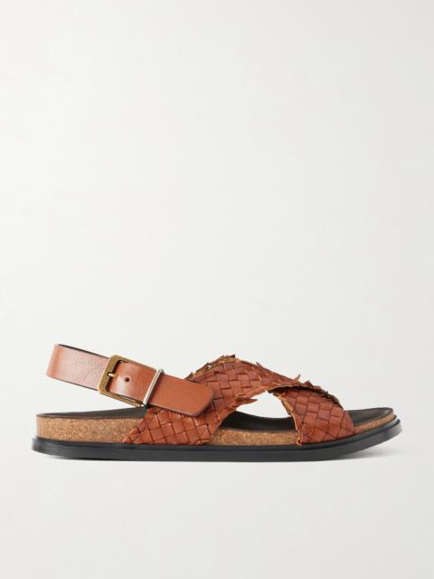 Buckled Leather Sandals