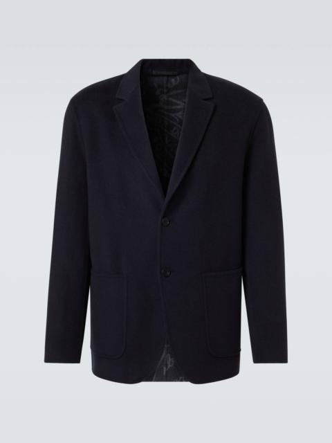 Scritto reversible wool and cashmere blazer