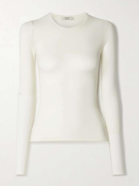 Ames stretch-silk T-shirt Off-white