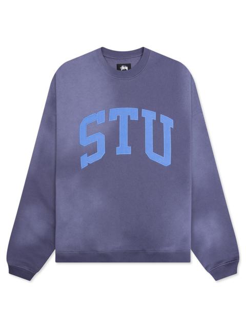 STU APPLIQUE CREW - BLUE