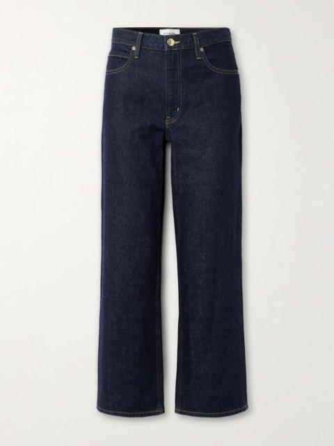 The Hang cropped high-rise straight-leg jeans