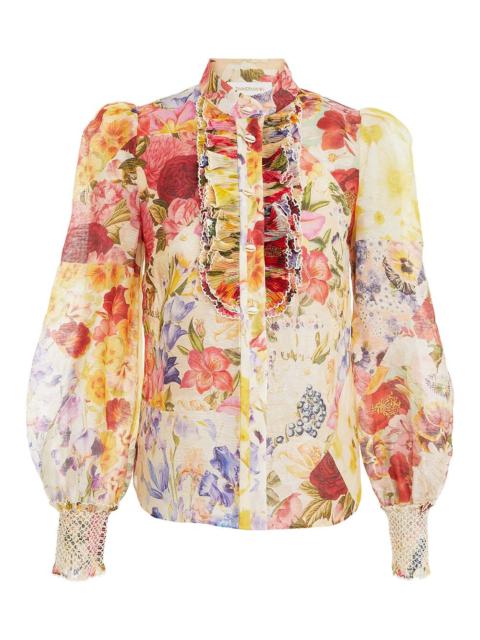 WONDERLAND TUXEDO BLOUSE