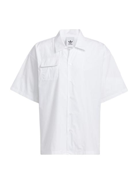 adidas originals Speed Ss Shirt Smiling Face Pattern Embroidered Solid Color Short Sleeve Couple Sty