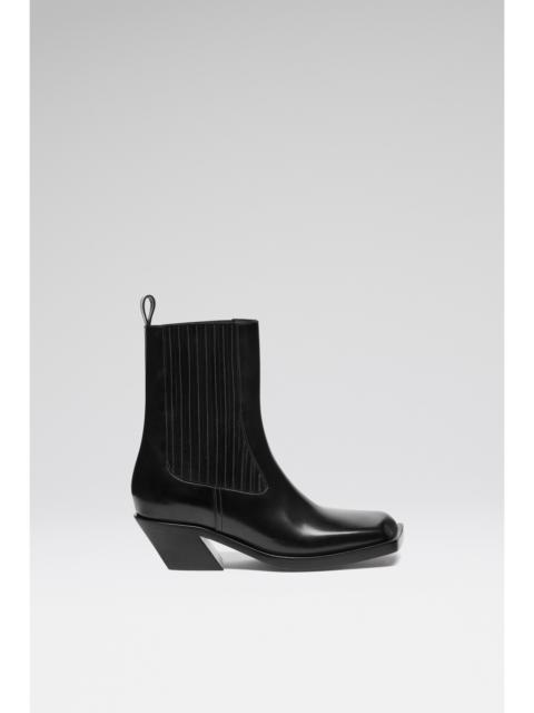 CHIARA CHELSEA BOOT 40 SHINY BLACK SPAZZOLATO