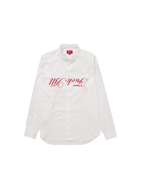 Supreme Jamie Reid Fuck All Shirt White