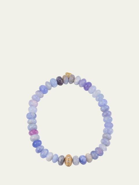 Sea Urchin Rondelle Bead Bracelet