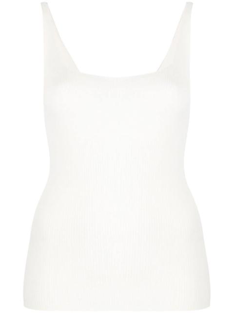 ribbed-knit tank top