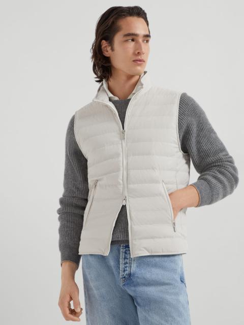 Bonded taffeta lightweight down vest