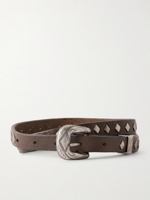 Aria Embellished Leather Belt