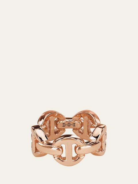 18K Rose Gold Dame Tri-Link Ring