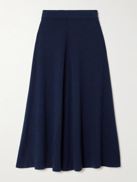 Dorian Ribbed Wool Midi Skirt