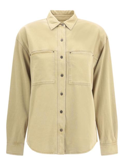 double-pocket cotton shirt