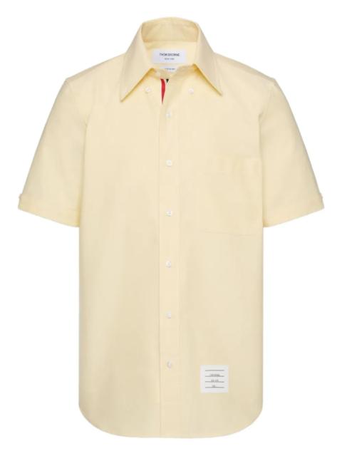 Straight Fit Button Down Short Sleeve Shirt