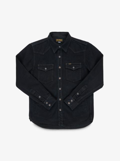 18OZ VINTAGE SELVEDGE DENIM CPO SHIRT - INDIGO OVERDYED BLACK