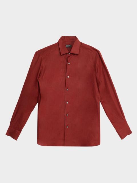Men's Oasi Lino Linen Button-Down Shirt