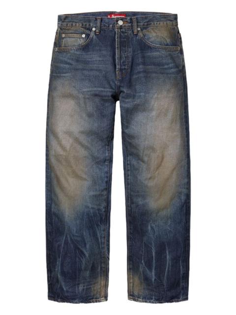 distressed loose-fit jeans