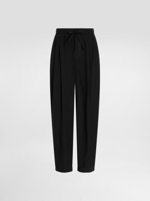 Poplin trousers