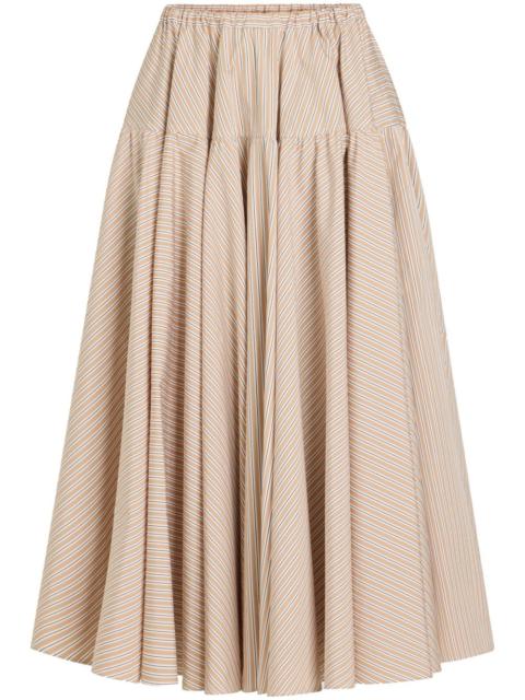printed organic cotton maxi skirt