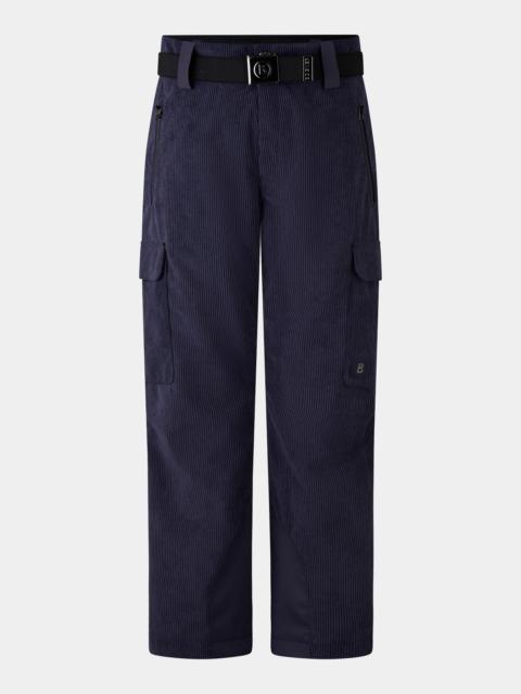 Corbin corduroy ski pants in Navy blue