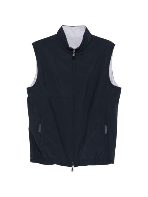 zip-up gilet