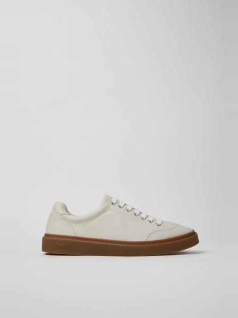 White Leather Sneakers for Men.