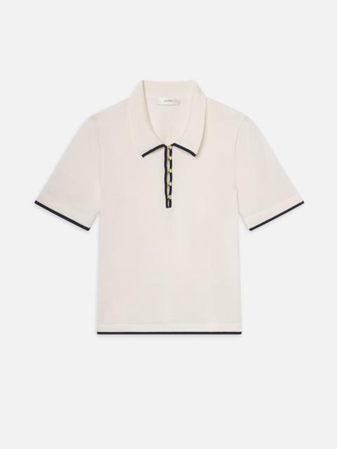 The Sport Polo in Cream Multi