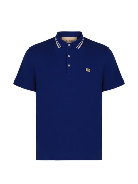logo-embroidered polo shirt