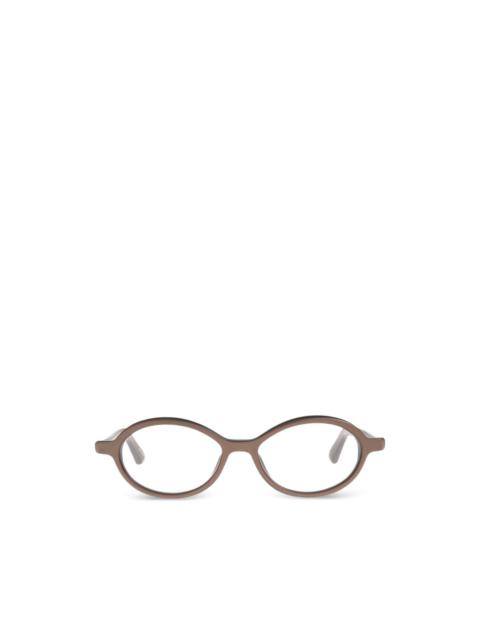 oval-frame sunglasses