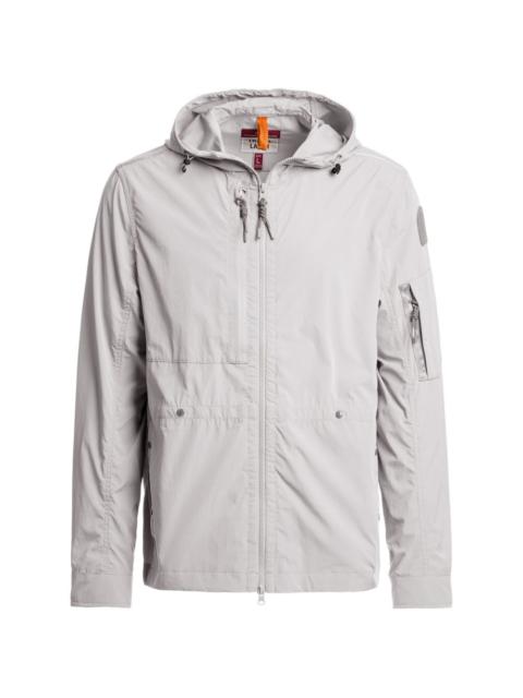 hooded zip-up jacket