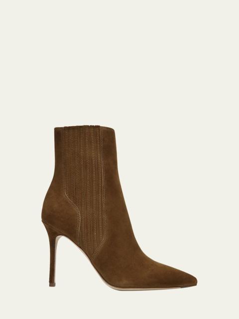 Lisa Suede Stiletto Ankle Booties