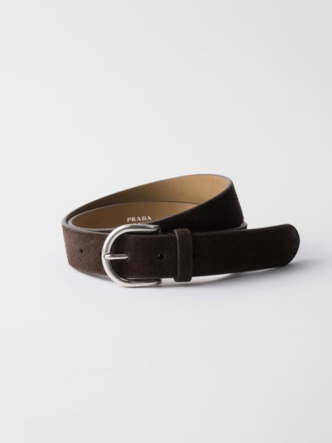 Suede belt
