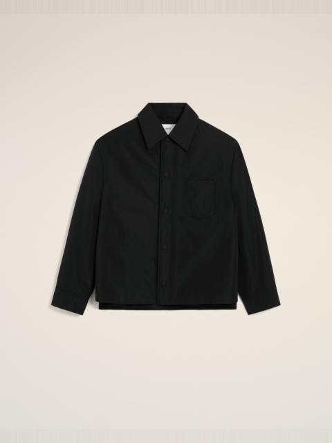 BLACK TAFFETAS PADDED AMI DE COEUR OVERSHIRT