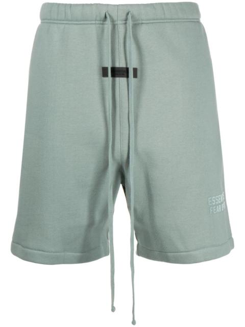 logo-patch track shorts