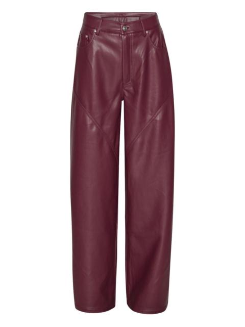 panelled button-fastening pants