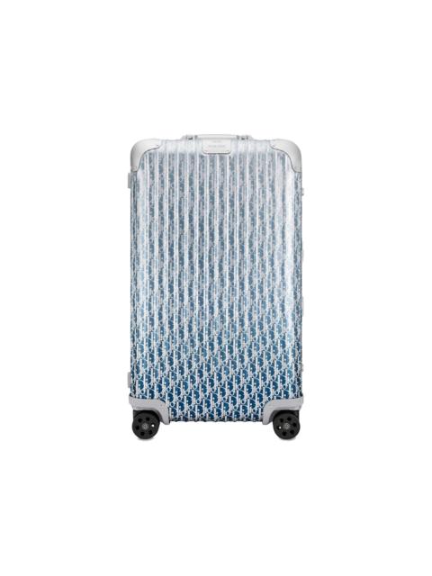 Dior x RIMOWA 4-Wheel Large Suitcase Aluminium Dior Oblique Blue Gradient