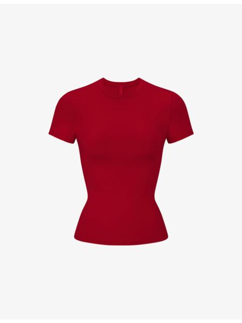 Slim-Fit Round-Neck Stretch-Cotton T-Shirt