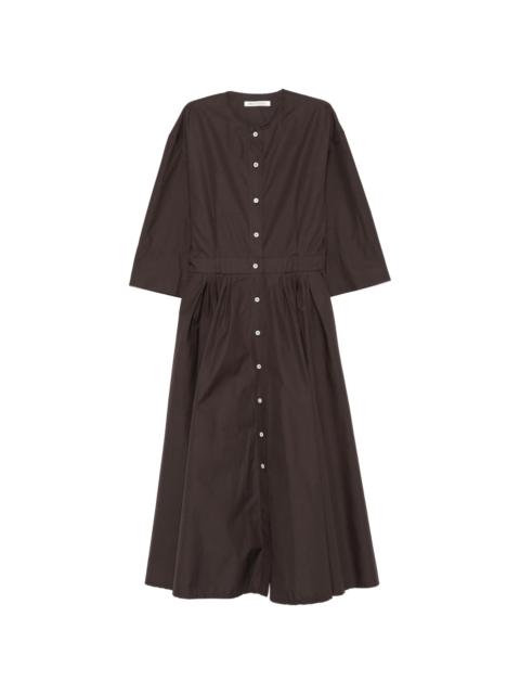 Mark Kenly Domino Tan Denilla Buttonned Front Midi Dress