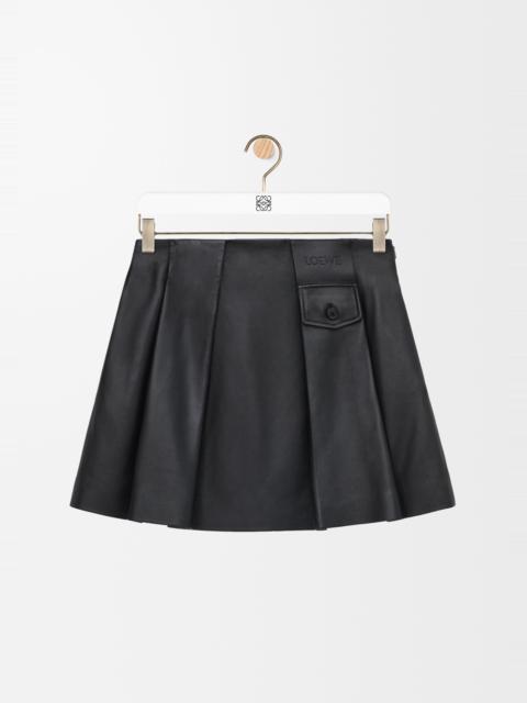 Mini skirt in nappa lambskin