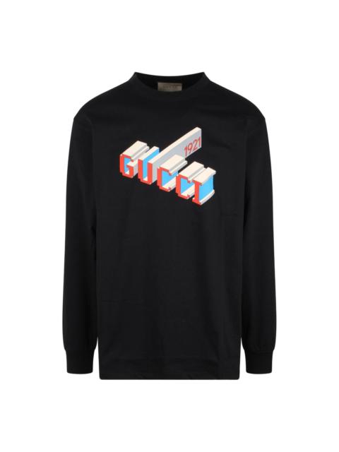 Gucci Cotton Jersey Long Sleeve T-shirt 'Black' 774304-XJF69-1152