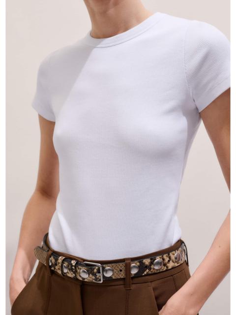 Fitted Crew Neck Tee