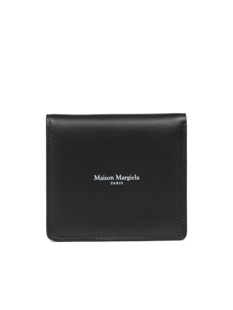 logo leather wallet