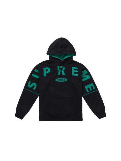 Supreme Spread Logo Hooded Sweatshirt Black