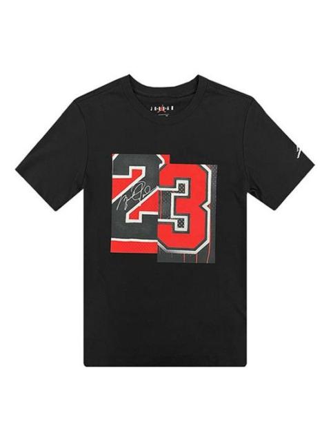 Air Jordan Basketball Sports Round Neck logo Short Sleeve Black CZ2349-010